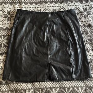 Black Leather Skirt